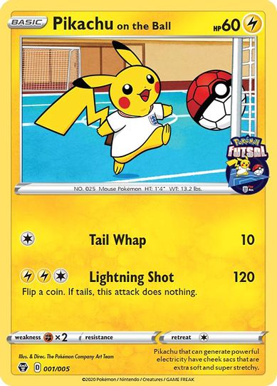 Pikachu on the Ball (001/005) [Miscellaneous Cards & Products]