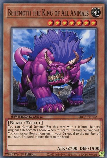 Behemoth the King of All Animals (SBCB-EN052) [Speed Duel: Battle City –  Pokemon Plug