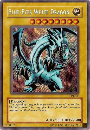 blue eyes white dragon pokemon card Blue-Eyes Crossover Custom Orica RushforTacos Custom Cards Single Card Blue-Eyes White Dragon (BPT-009) [2003