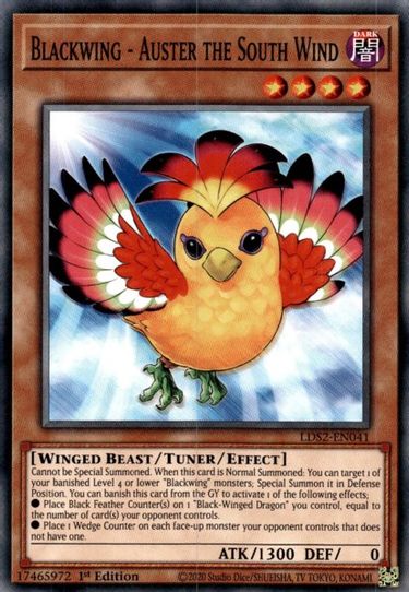 Blackwing - Auster the South Wind (LDS2-EN041) [Legendary Duelists: Se Pokemon Plug Blackwing - Auster the South Wind (LDS2-EN041) [Legendary Duelists: Se Pokemon Plug