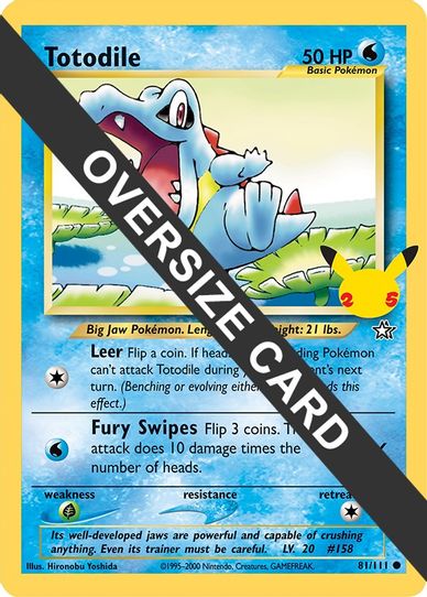 totodile pokemon cards Amazon.com: - (85) Colorless Bite (20) Weakness Grass 2 Resistance None None Retreat Cost Pokemon Totodile (080) 1st Near