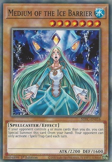 Medium of the Ice Barrier (SDFC-EN016) [Structure Deck: Freezing Chain   Pokemon Plug