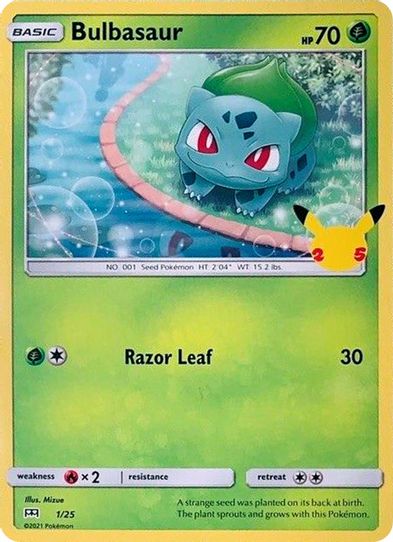Bulbasaur (1/25) [McDonald's 25th Anniversary Promos