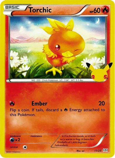 Torchic (11/25) [McDonald's 25th Anniversary Promos