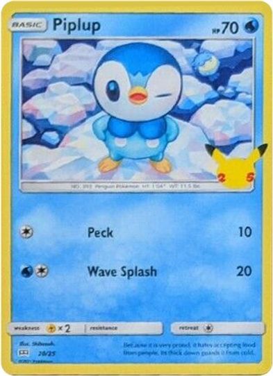 Piplup (20/25) [McDonald's 25th Anniversary Promos