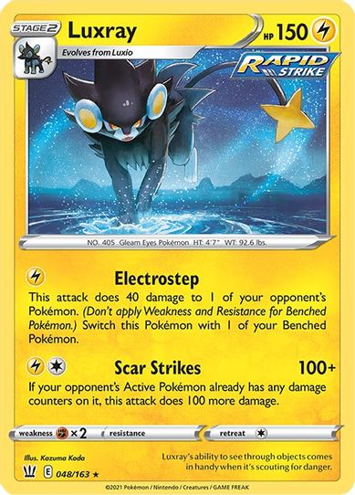 shiny luxray pokemon card ex 068/167 Twilight Masquerade Lot : Toys & Games this attack does 100 more damage Luxray #137 Prices | Pokemon