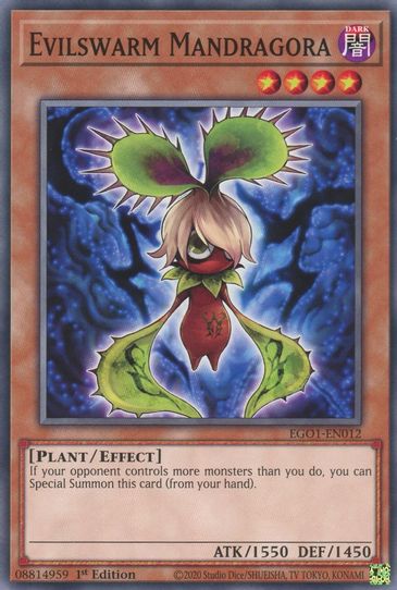 Evilswarm Mandragora (EGO1-EN012) [Egyptian God Deck: Obelisk the Torm Pokemon Plug Evilswarm Mandragora (EGO1-EN012) [Egyptian God Deck: Obelisk the Torm Pokemon Plug