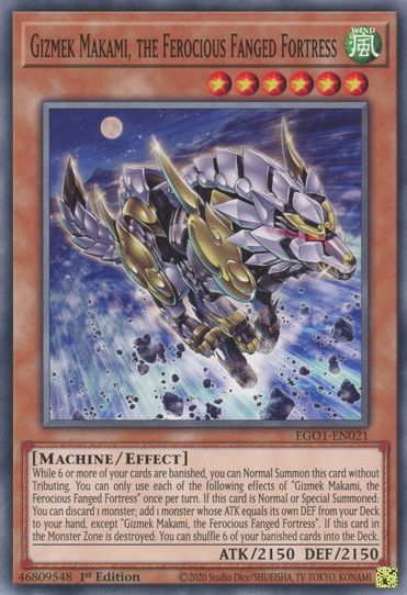 Gizmek Makami, the Ferocious Fanged Fortress (EGO1-EN021) [Egyptian Go Pokemon Plug Gizmek Makami, the Ferocious Fanged Fortress (EGO1-EN021) [Egyptian Go Pokemon Plug