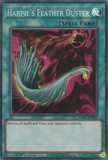 Harpie's Feather Duster (EGO1-EN022) [Egyptian God Deck: Obelisk the T –  Pokemon Plug