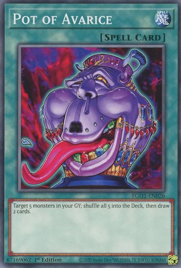 Pot of Avarice (EGO1-EN026) [Egyptian God Deck: Obelisk the Tormentor] –  Pokemon Plug