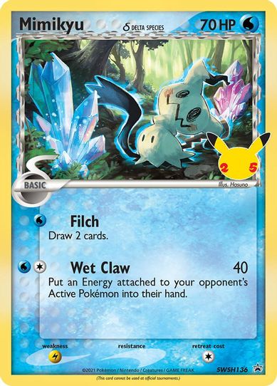 Mimikyu (Delta Species) SWSH136 (SWSH136) [First Partner Pack Jumbo Ca – Pokemon Plug