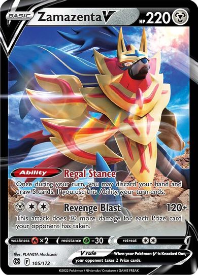 105/172 pokemon card Wattrel Evolves from null Type Pokemon Trading Card Game 105/172