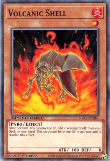 yu gi oh gx duel academy fire deck Volcanic Rocket (Secret Rare) (SGX1-ENH10) [Speed Duel GX: Duel Academ –  Pokemon Plug main image 1