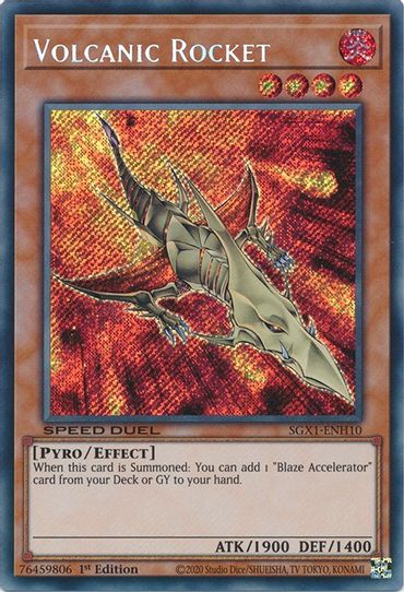 Volcanic Rocket (Secret Rare) (SGX1-ENH10) [Speed Duel GX: Duel Academ –  Pokemon Plug
