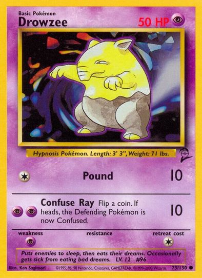Drowzee (73/130) [Base Set 2] – Pokemon Plug