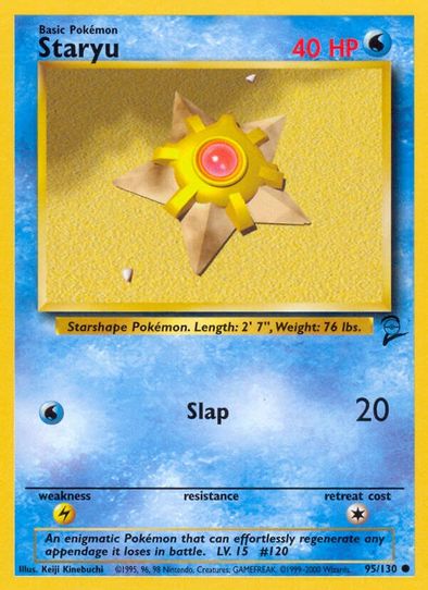 staryu pokemon card 1995 | XYBREAKthrough If heads Unsure how well known this