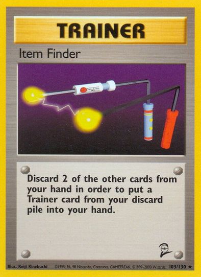 pokemon item finder card 1st Edition SCOOP UP & 1st Edition-Both are PRISTINE Toys & Collectibles Discard 2 other cards from your hand in order to put a Trainer card from your discard pile into your hand. Pokemon Single Card BASE SET