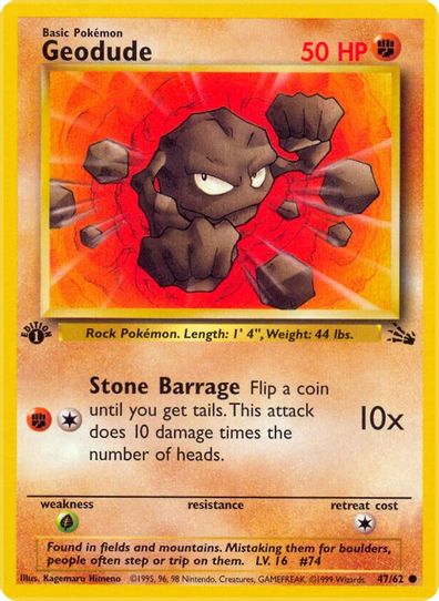 pokemon 1st edition fossil card prices - Zubat (57) - Zapdos does 10 damage times the number of tails to itself. Pokemon Fossil Rare Zapdos #30