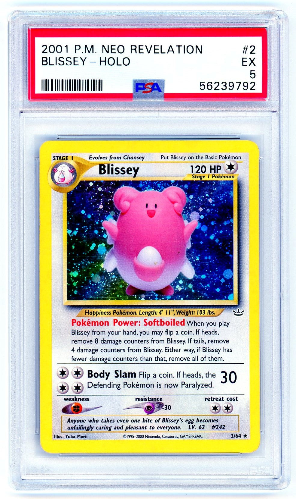 blissey ex pokemon card value PSA (EX 5) Blissey-Holo #2
