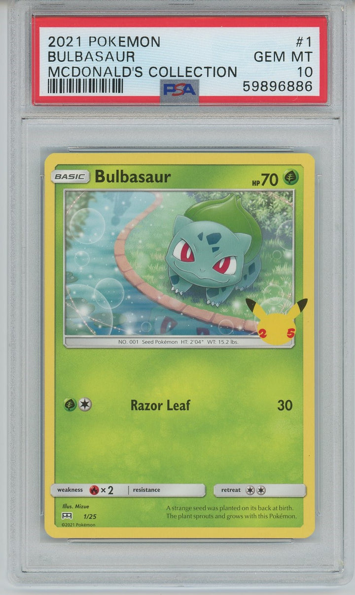 PSA (Gem MT 10) Bulbasaur #1 - Pokemon Mcdonald'S Collection (#59896886)