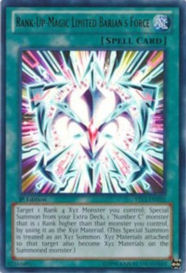yugioh super starter v for victory deck Rank-Up-Magic Limited Barian's Force (YS13-ENV02) [Super Starter: V fo – Pokemon Plug