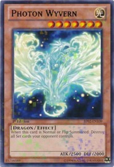 Photon Wyvern (Mosaic Rare) (BP02-EN109) [Battle Pack 2: War of the Gi Pokemon Plug Photon Wyvern (Mosaic Rare) (BP02-EN109) [Battle Pack 2: War of the Gi Pokemon Plug