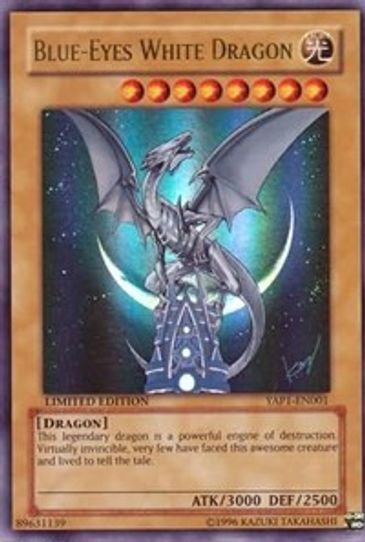 blue eyes white dragon pokemon card Blue eyes white dragon metal card Error