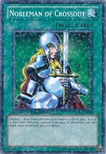 three yugioh cards face down Nobleman of Crossout (DT03-EN042) [Duel Terminal 3] – Pokemon Plug