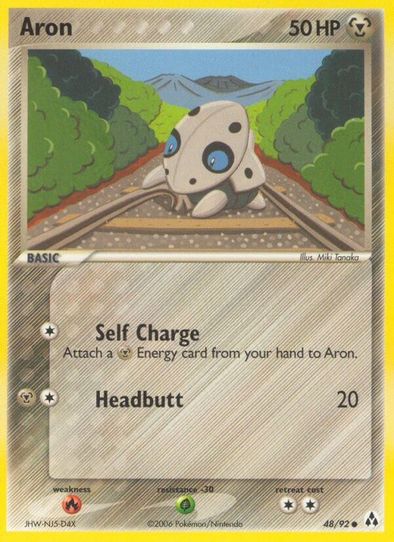 Pokemon EX Legend Maker Common Aron #48 Pokemon EX Legend Maker Common Aron #48