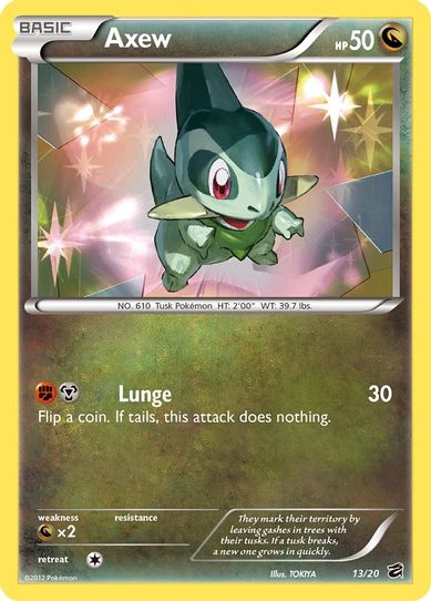 Axew (13/20) [Black & White: Dragon Vault – Pokemon Plug