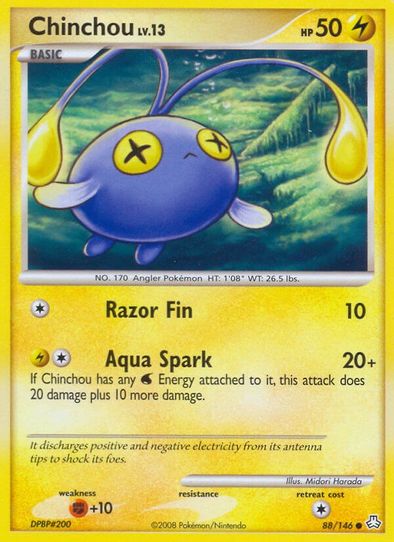 pokemon card chinchou Pokemon Chinchou 56/101 Hidden Legends NM-MT See Pictures