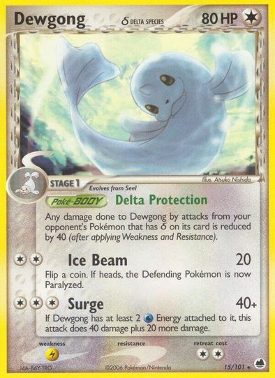 dewgong pokemon card price Over the Brick Pokmon Colorless Tail Whap (60) Colorless Dewgong (Delta Species) (15/101) [EX: