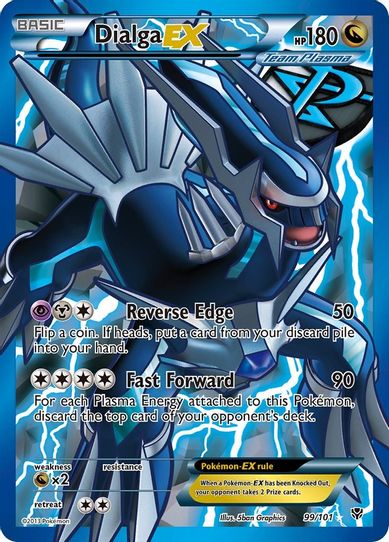 Dialga EX (Team Plasma) ( Full Art) (99/101) [Black & White: Plasma Bl Pokemon Plug Dialga EX (Team Plasma) ( Full Art) (99/101) [Black & White: Plasma Bl Pokemon Plug