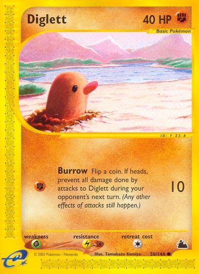 how much is a diglett pokemon card worth Holographic Pokmon TCG Pocket Self Made - Sharp Details! Diglett Expedition Base Set