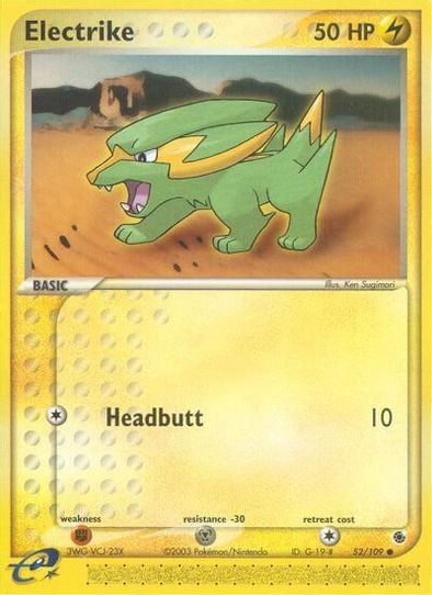 electrik pokemon card Pokemon Trading Card Game EX Deoxys Common Electrike #60