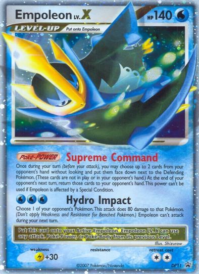 pokemon cards level x Empoleon LV.X
