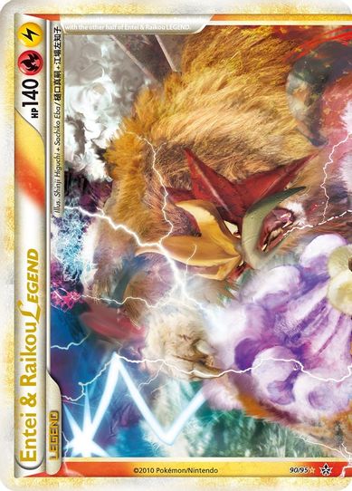 Entei & Raikou Legend (top) (90/95) [Heartgold & Soulsilver: Unleashed Pokemon Plug Entei & Raikou Legend (top) (90/95) [Heartgold & Soulsilver: Unleashed Pokemon Plug