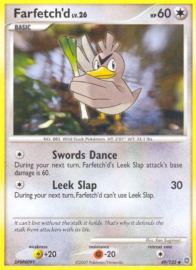 pokemon card farfetch'd - Farfetch39;d (68/108) Weakness Psychic 2 Resistance None None Retreat Cost Pokemon Card Galarian Farfetch'd s4a
