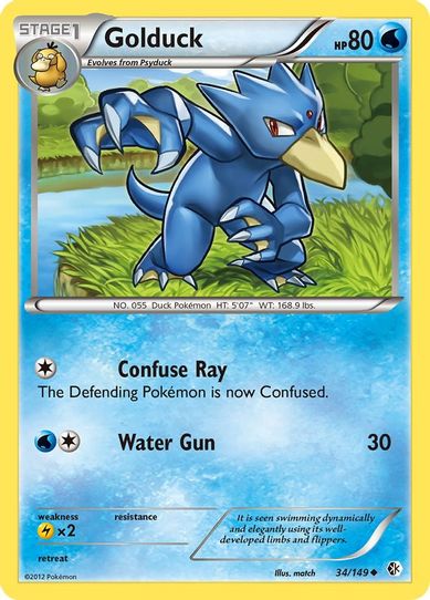 golduck pokemon card Amazon.com: Golduck 055/165 - Pokemon 151 - Evolution Card Lot