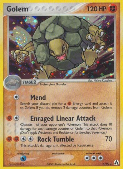 pokemon cards golem Golem | EX Dragon