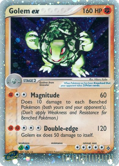 Golem ex (91/97) [EX: Dragon] – Pokemon Plug