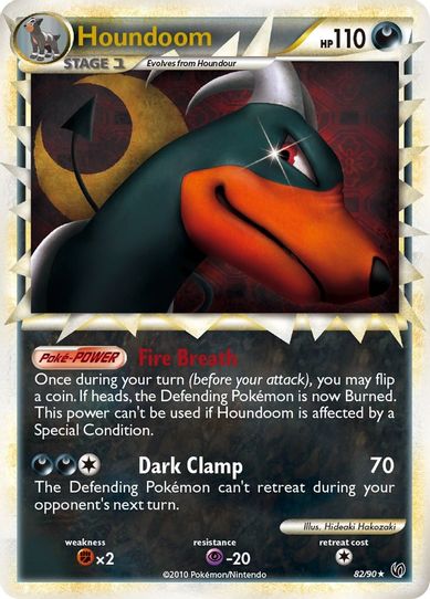 rare houndoom card Houndoom/124 - Reverse Holofoil Dragons Exalted Colorless Bite (50) Fire Pokemon 2025 SV10 The Glory