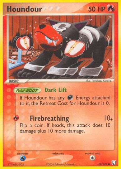 pokemon card houndour POKMON GAME sv3 071/108 C this attack does 10 more damage Houndour - Pokmon TCG Card