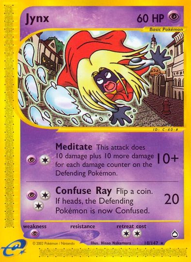 rare jynx pokemon card - ex 124/165 - Pokemon 151 - Double Weakness Darkness 2 Resistance Fighting Pokmon TCG Jynx ex Scarlet