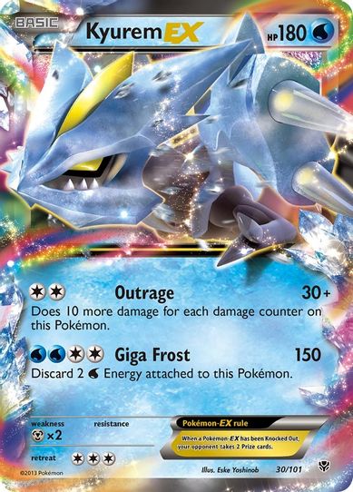 pokemon cards white kyurem ex M White Kyurem Ex Gx Pokemon Card