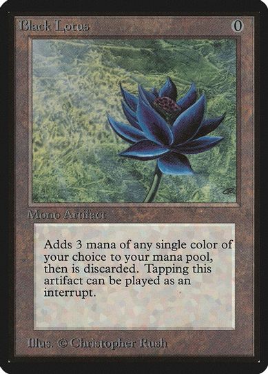black lotus pokemon card Magic: The Gathering - Blacker Lotus