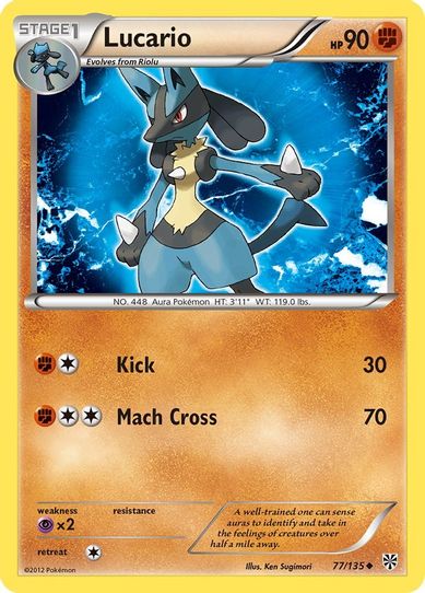 Lucario (77/135) [Black & White: Plasma Storm] – Pokemon Plug