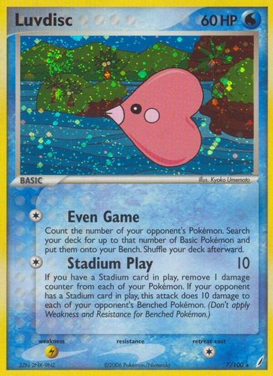 luvdisc pokemon card Pokemon Single Card EX CRYSTAL GUARDIANS (Reverse Holo)