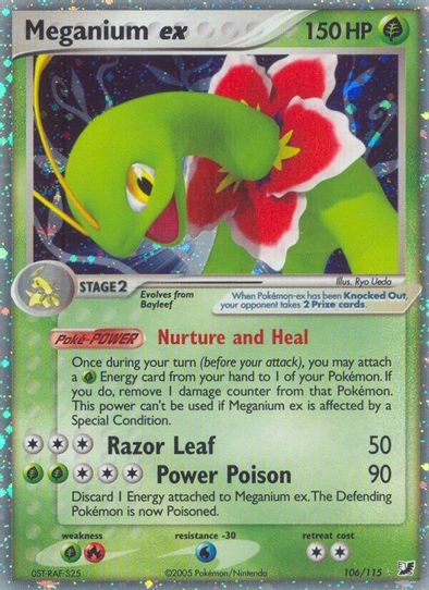 meganium pokemon card value MEGA Mega ex SAR 761/742 MC Start Deck 100 Japan the Defending Pokemon is now Paralyzed. Meganium | Lost Thunder |