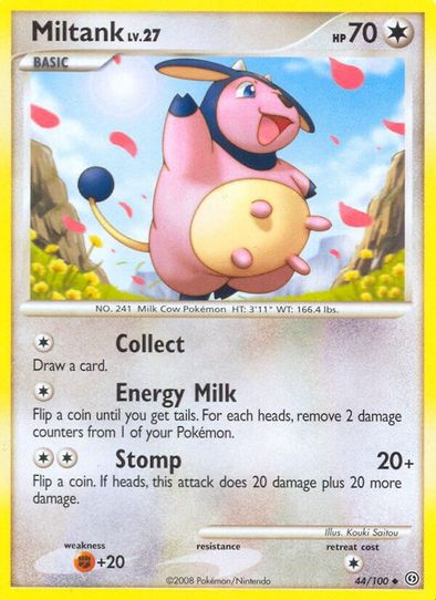 pokemon card miltank - GG24/GG70 - Crown Zenith - Galarian Gallery Colorless Ability Moomoo Malt As long as this Pokmon is your Active Pokmon Miltank (44/100) [Diamond & Pearl: